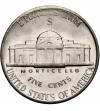 USA. 5 Cents 1944 S, “Jefferson Wartime Nickel”, San Francisco