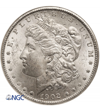 USA. Morgan Dollar 1902 O, New Orleans - NGC MS 63