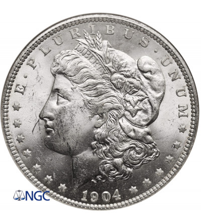USA. Morgan Dolar 1904 O, Nowy Orlean - NGC MS 63
