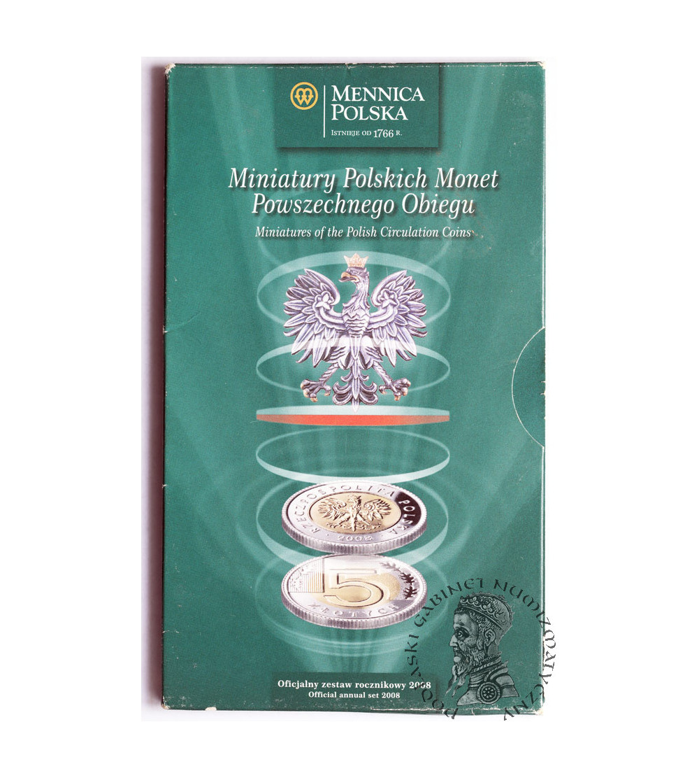 Poland. Miniatures of the Polish Circulation Coins 2008, Official Annual Set