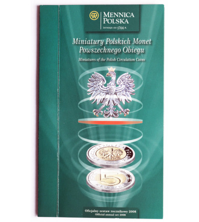 Poland. Miniatures of the Polish Circulation Coins 2008, Official Annual Set