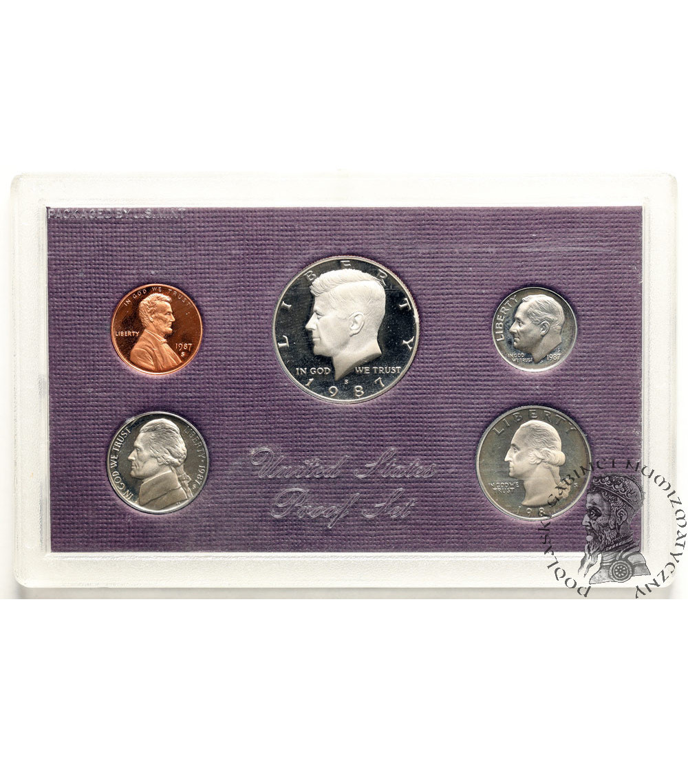 USA. Proof set 1987 S, San Francisco