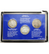USA. Collection of 3 Silver coins, “20th Century Silver Half Dollar Collection”: Franklin, Walking Liberty, Kennedy