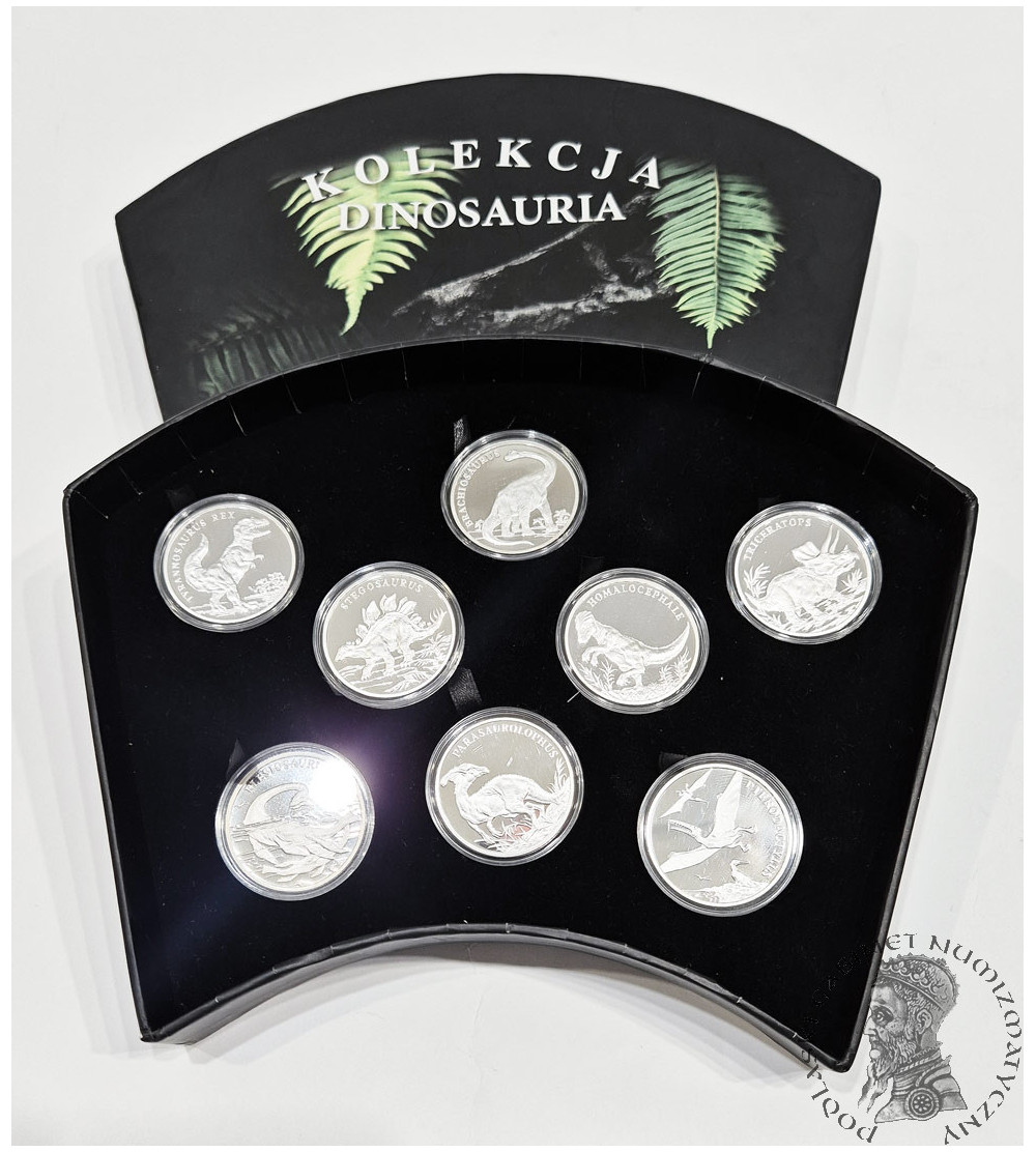 Poland. Set of 8 medals “Dinosauria” Collection 2009 - Proof