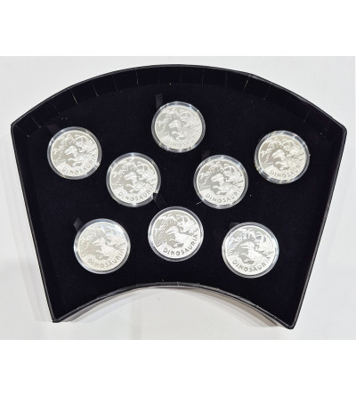Poland. Set of 8 medals “Dinosauria” Collection 2009 - Proof
