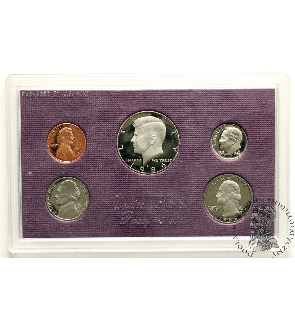 USA. Proof set 1986 S, San Francisco