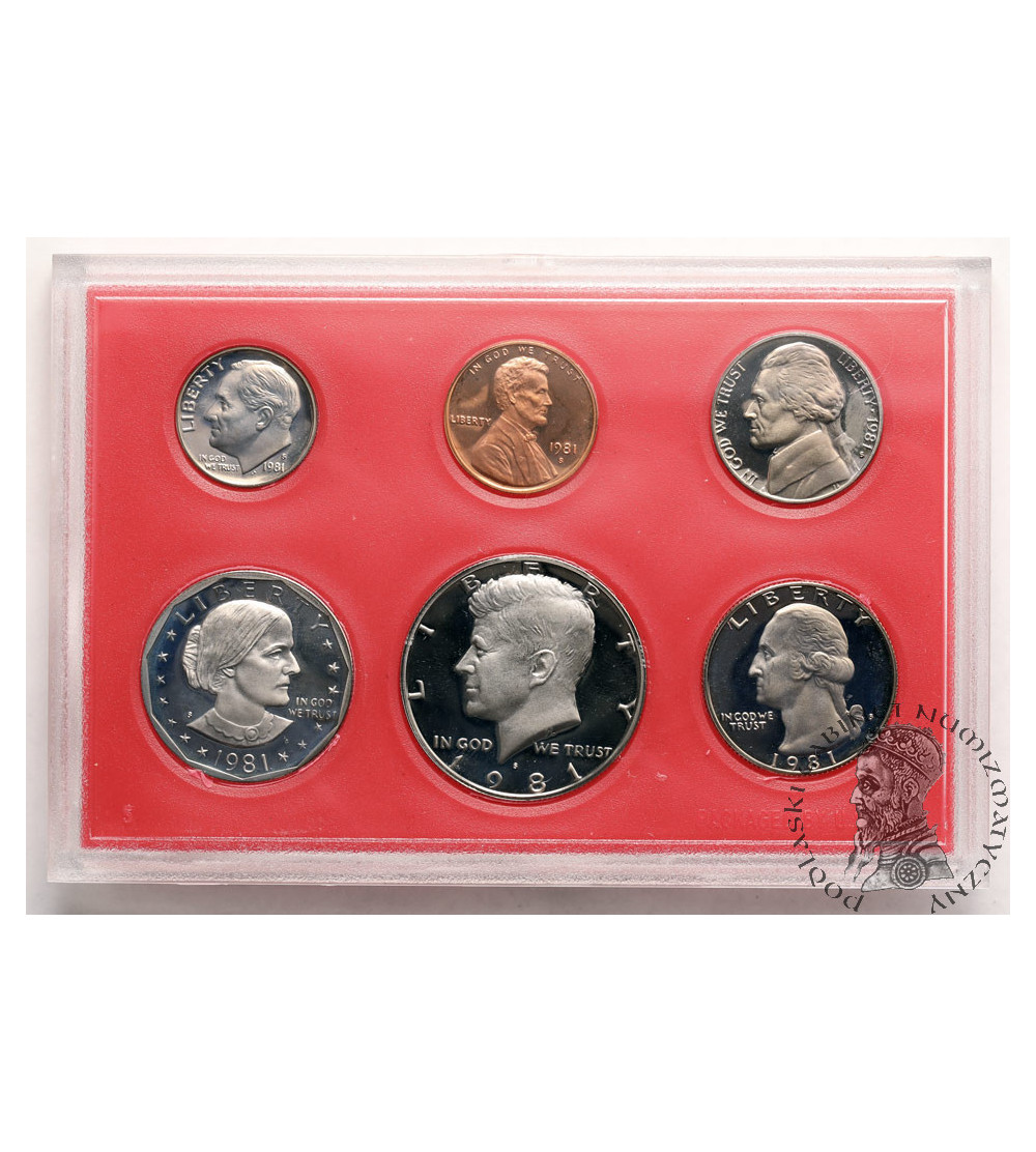 USA. Proof set 1981 S, San Francisco