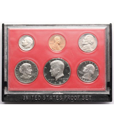 USA. Proof set 1980 S, San Francisco