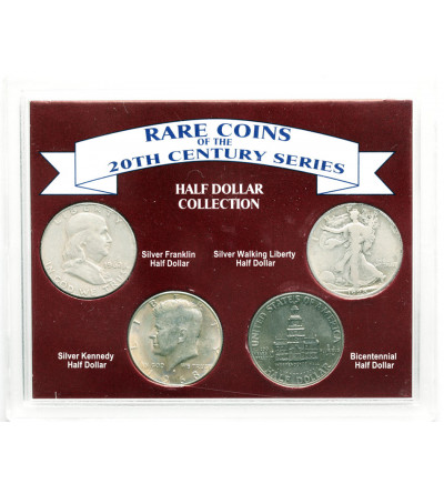 USA. Collection of 4 coins, “Half Dollar Collection”