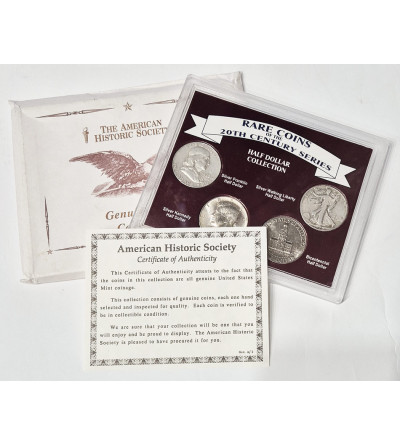 USA. Kolekcja 4 monet ,,Half Dollar Collection"