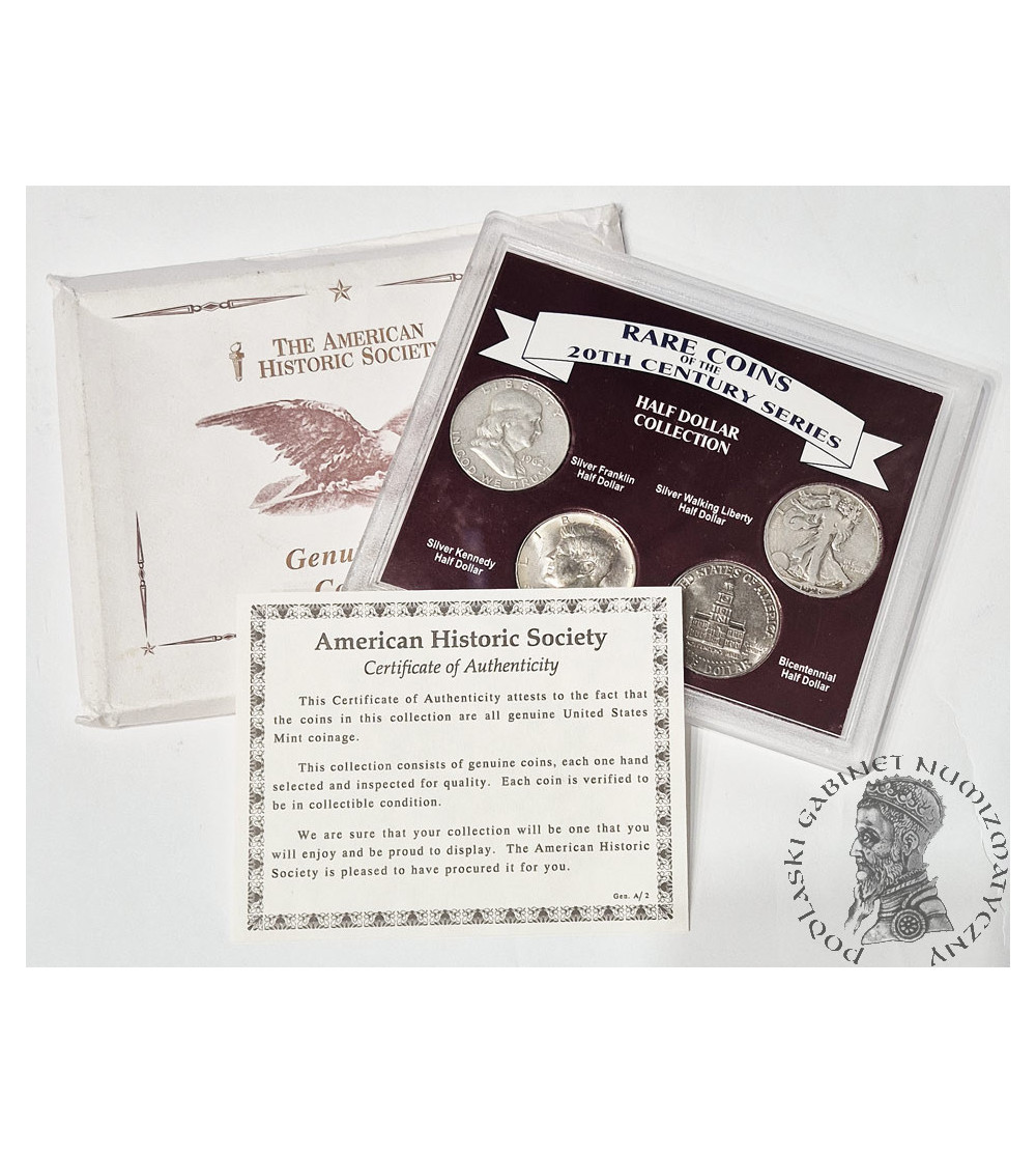 USA. Kolekcja 4 monet ,,Half Dollar Collection"