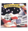 USA. Set of 5 x 25 Cents (Quarter Dollar) 2000, Accession of Additional States to the American Federation