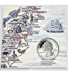 USA. Set of 5 x 25 Cents (Quarter Dollar) 2000, Accession of Additional States to the American Federation
