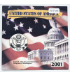 USA. Set of 5 x 25 Cents (Quarter Dollar) 2001, Accession of Additional States to the American Federation