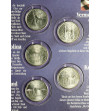 USA. Set of 5 x 25 Cents (Quarter Dollar) 2001, Accession of Additional States to the American Federation