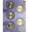 USA. Set of 5 x 25 Cents (Quarter Dollar) 2002, Accession of Additional States to the American Federation