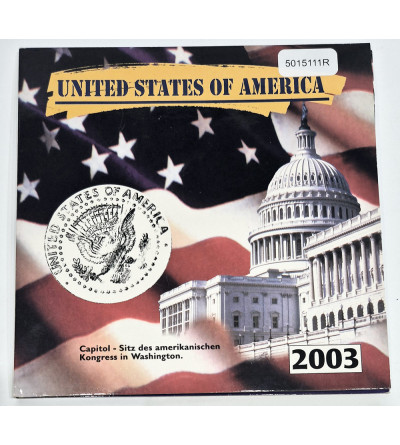 USA. Zestaw 5 x 25 centów (quarter dollar) 2003, Przystąpienie Kolejnych Stanów do Amerykańskiej Federacji