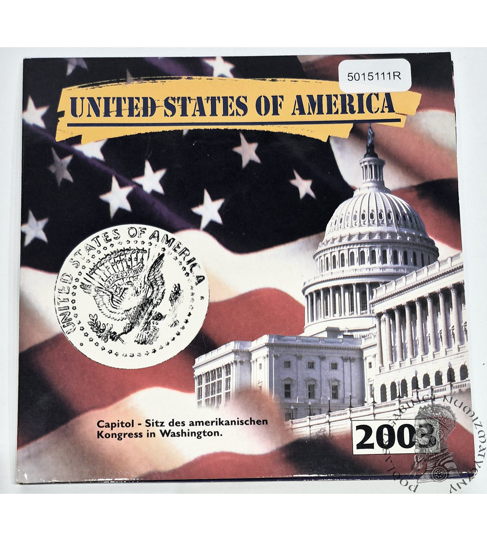 USA. Set of 5 x 25 Cents (Quarter Dollar) 2003, Accession of Additional States to the American Federation