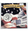 USA. Set of 5 x 25 Cents (Quarter Dollar) 2003, Accession of Additional States to the American Federation