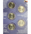 USA. Set of 5 x 25 Cents (Quarter Dollar) 2003, Accession of Additional States to the American Federation