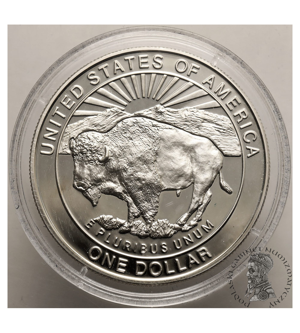USA. 1 dolar 1999 P, Filadelfia, 125 Rocznica Yellowstone - Proof