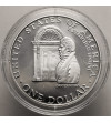 USA. 1 Dollar 1992 W, West Point, 200th Anniversary of the White House - Proof