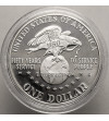 USA. 1 dollar 1991 S, San Francisco, 50th anniversary of the United Service Organisations - Proof