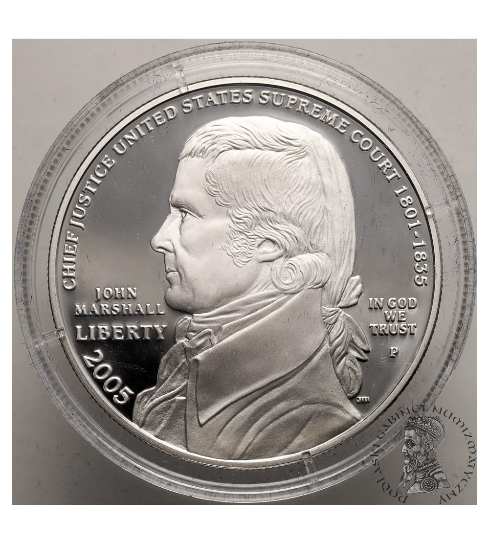 USA. 1 dollar 2005 P, Philadelphia, 250th anniversary of the birth of Chief Justice John Marshall - Proof