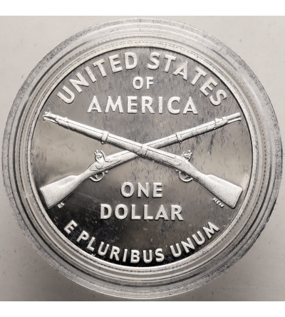 USA. 1 Dollar 2012 W, West Point, Infantry Soldier - Proof