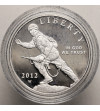USA. 1 dolar 2012 W, West Point, Żołnierz piechoty - Proof