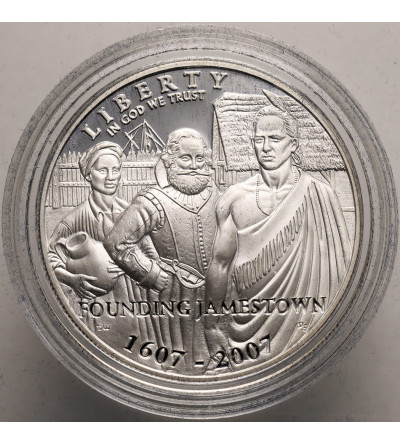 USA. 1 Dollar 2007 P, Philadelphia, 400th anniversary of Jamestown - Proof