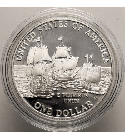 USA. 1 dolar 2007 P, Filadelfia, 400 rocznica założenia Jamestown - Proof