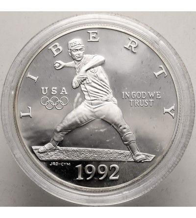 USA. 1 dolar 1992 S, San Francisco, XXV Letnie Igrzyska Olimpijskie Barcelona - Proof