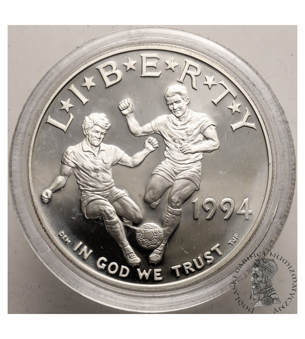 USA. 1 Dollar 1994 S, San Francisco, World Cup - Proof