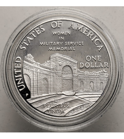 USA. 1 Dollar 1994 P, Philadelphia, Women in Military Service - Proof