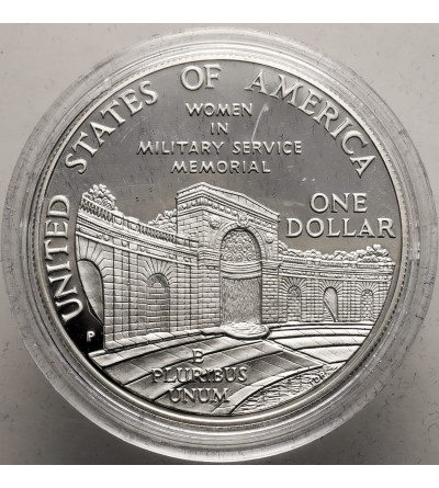 USA. 1 Dollar 1994 P, Philadelphia, Women in Military Service - Proof