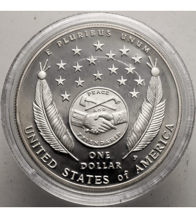 USA. 1 dolar 2004 P, Filadelfia, 200 rocznica wyprawy Lewisa i Clarka - Proof