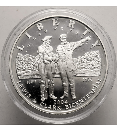 USA. 1 Dollar 2004 P, Philadelphia, 200th anniversary of the Lewis and Clark expedition - Proof
