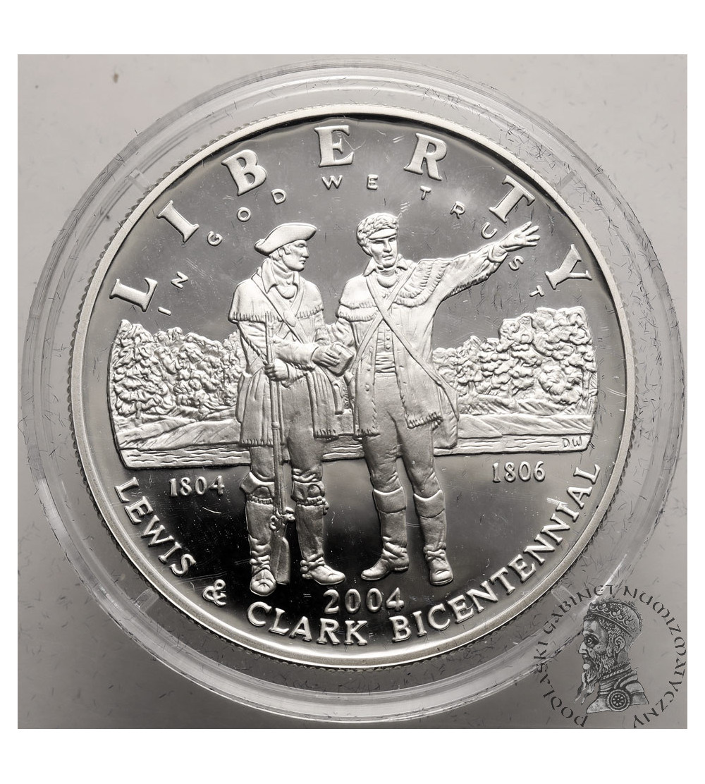 USA. 1 Dollar 2004 P, Philadelphia, 200th anniversary of the Lewis and Clark expedition - Proof