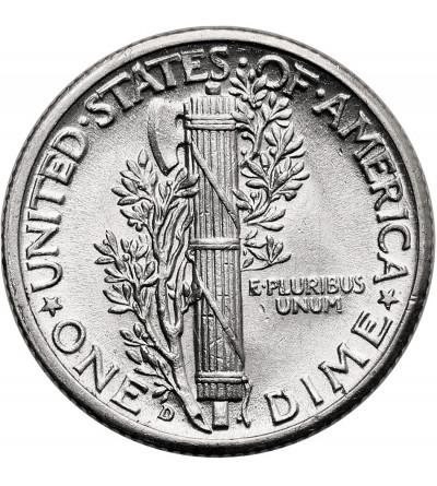 USA. 10 Cents “Mercury Dime” 1941 D, Denver
