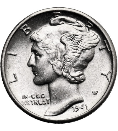 USA. 10 Cents “Mercury Dime” 1941 D, Denver