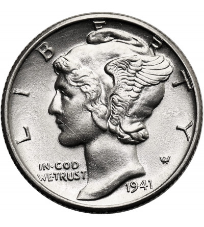 USA. 10 Cents “Mercury Dime” 1941 D, Denver