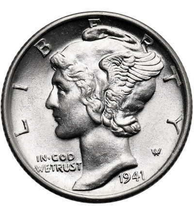 USA. 10 Cents “Mercury Dime” 1941 D, Denver