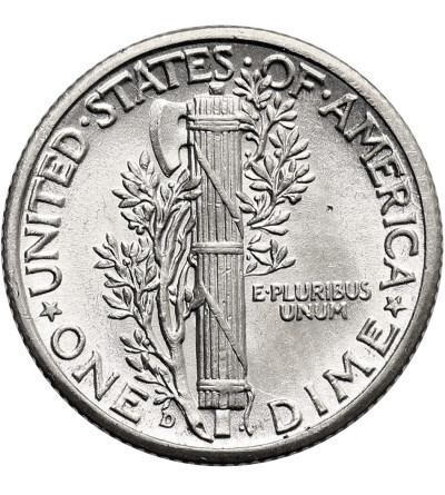 USA. 10 Cents “Mercury Dime” 1943 D, Denver