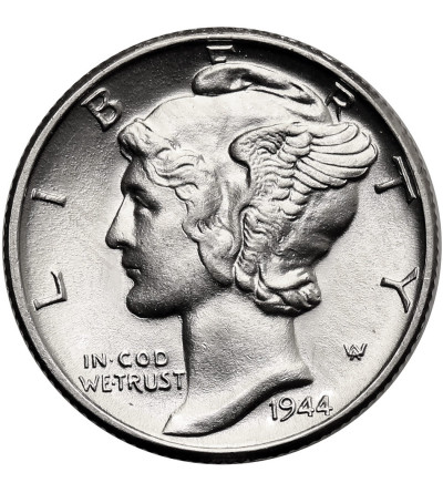 USA. 10 Cents “Mercury Dime” 1944, Philadelphia