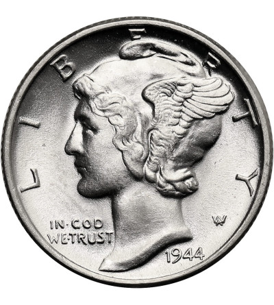 USA. 10 Cents “Mercury Dime” 1944, Philadelphia