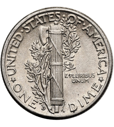 USA. 10 Cents “Mercury Dime” 1945 D, Denver