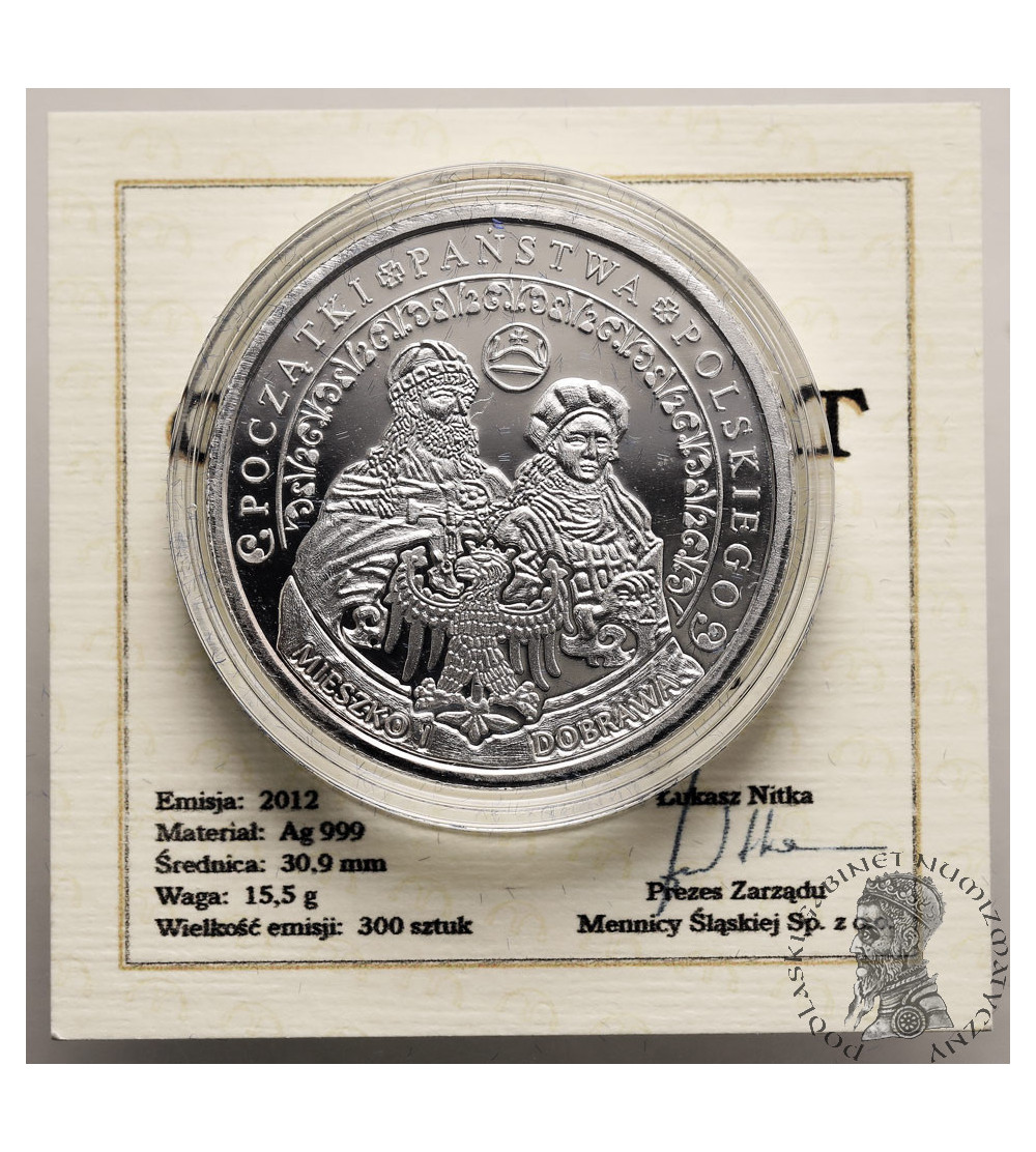 Poland. Silver medal 2012, Baptism of Poland