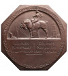 Belgium, Antwerp. Bronze Octagonal Medal 1930, Antwerp International Exhibition, by Josuë Dupon