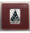 Poland. Silver collector's bar Christmas Tree, Mint of Poland